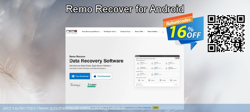 Remo Recover for Android fantastisch Ermäßigungen Bildschirmfoto