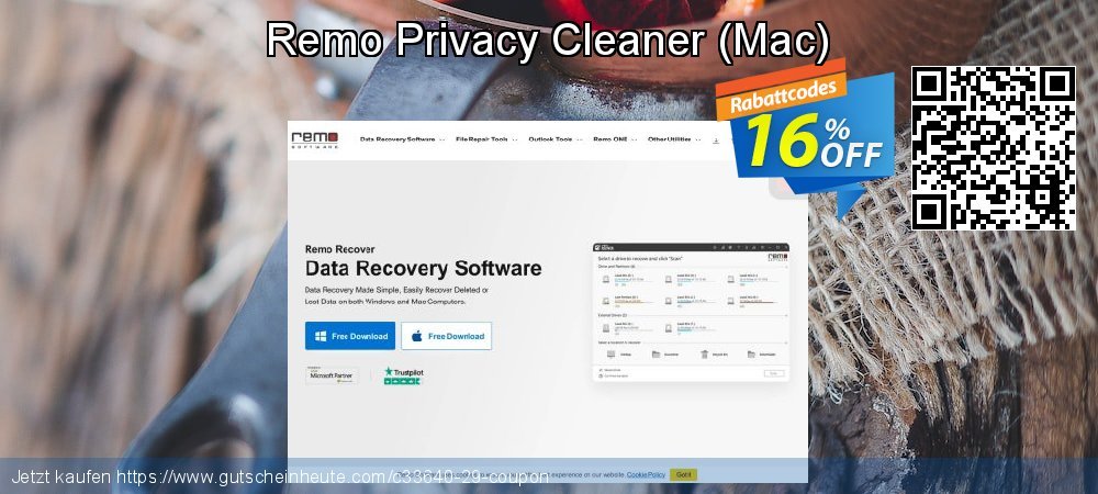 Remo Privacy Cleaner - Mac  überraschend Verkaufsförderung Bildschirmfoto