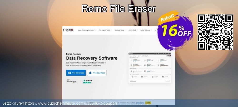 Remo File Eraser Sonderangebote Beförderung Bildschirmfoto