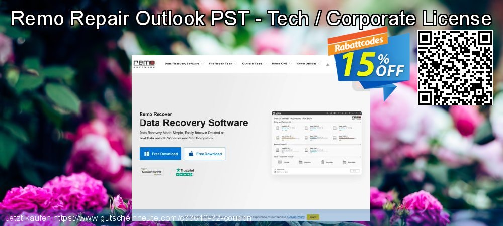 Remo Repair Outlook PST - Tech / Corporate License toll Preisreduzierung Bildschirmfoto