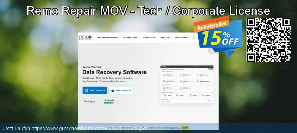 Remo Repair MOV - Tech / Corporate License umwerfende Rabatt Bildschirmfoto