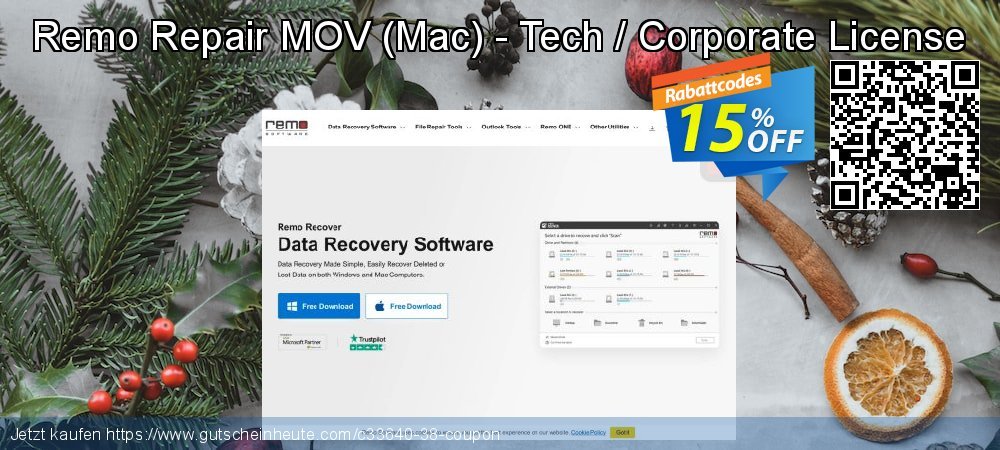 Remo Repair MOV - Mac - Tech / Corporate License umwerfenden Ermäßigungen Bildschirmfoto