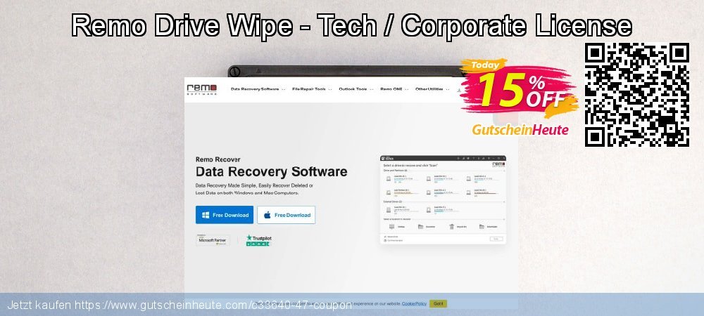 Remo Drive Wipe - Tech / Corporate License ausschließenden Ausverkauf Bildschirmfoto