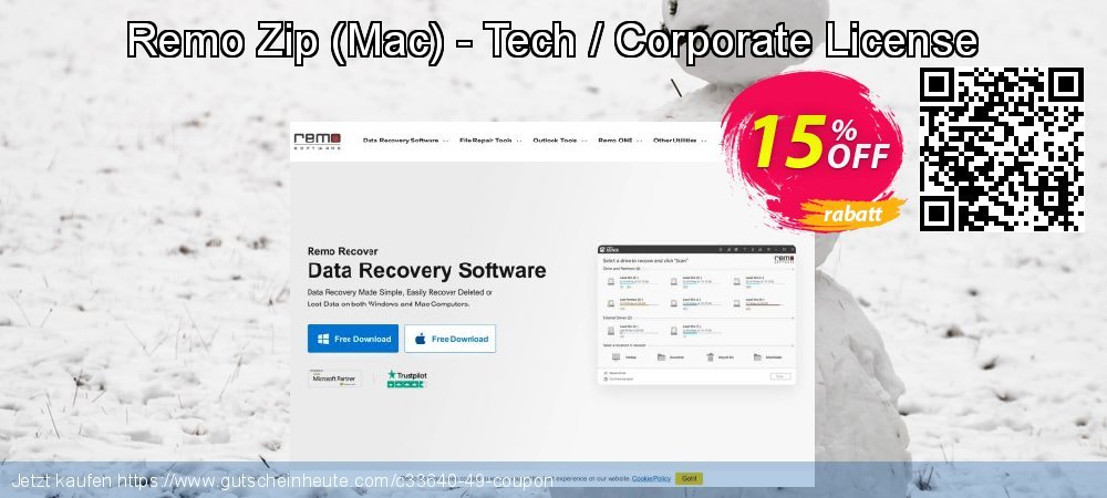Remo Zip - Mac - Tech / Corporate License Sonderangebote Preisreduzierung Bildschirmfoto