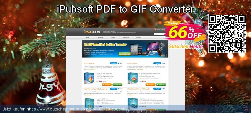 iPubsoft PDF to GIF Converter wunderschön Förderung Bildschirmfoto