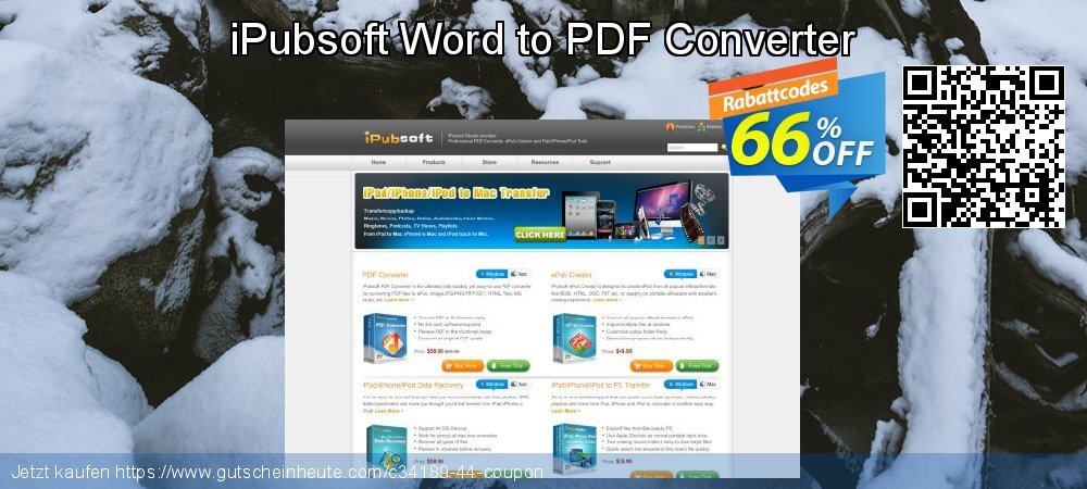 iPubsoft Word to PDF Converter genial Preisreduzierung Bildschirmfoto