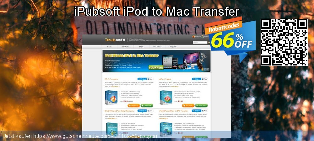iPubsoft iPod to Mac Transfer super Ausverkauf Bildschirmfoto