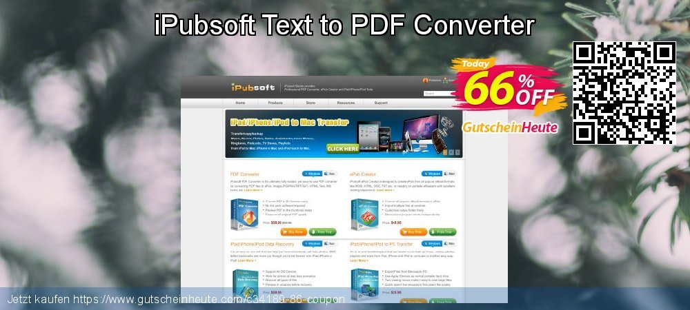 iPubsoft Text to PDF Converter fantastisch Angebote Bildschirmfoto