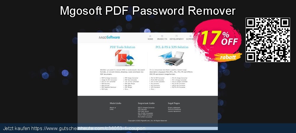 Mgosoft PDF Password Remover wundervoll Angebote Bildschirmfoto