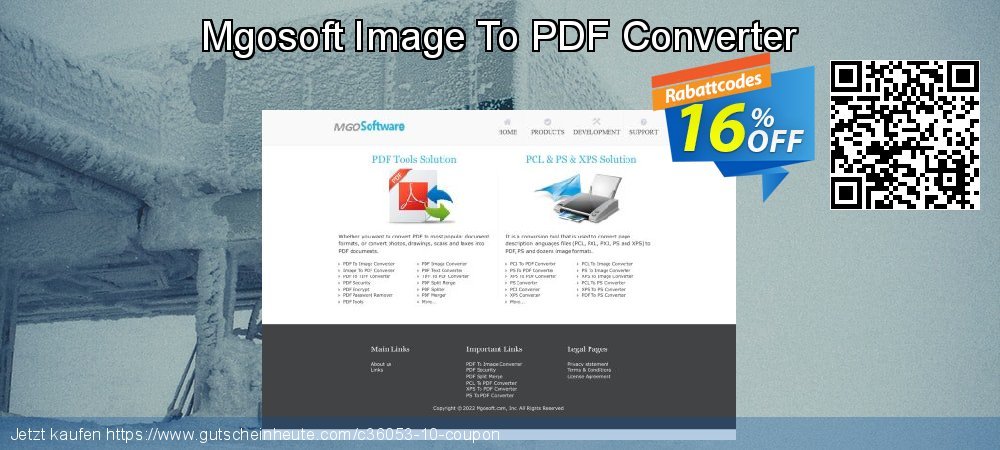 Mgosoft Image To PDF Converter umwerfende Verkaufsförderung Bildschirmfoto