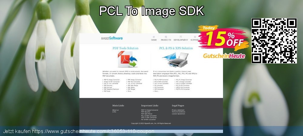 PCL To Image SDK exklusiv Außendienst-Promotions Bildschirmfoto