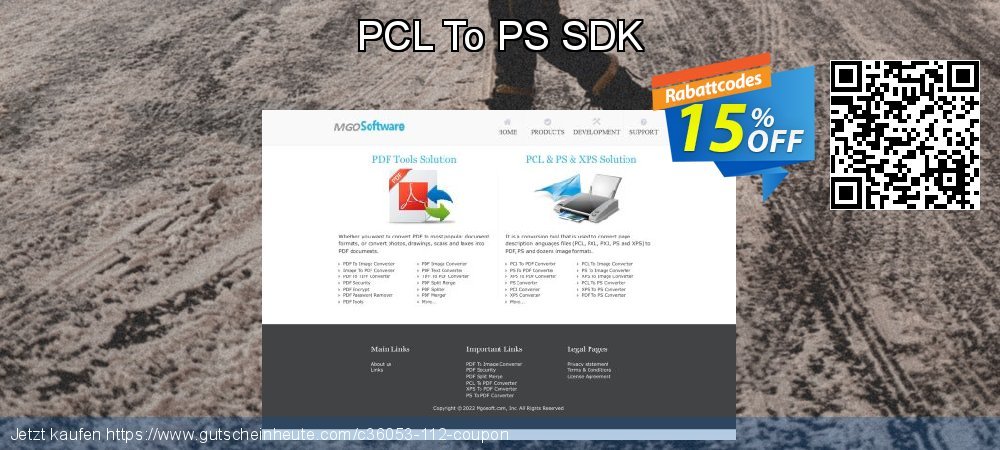 PCL To PS SDK ausschließlich Preisnachlass Bildschirmfoto