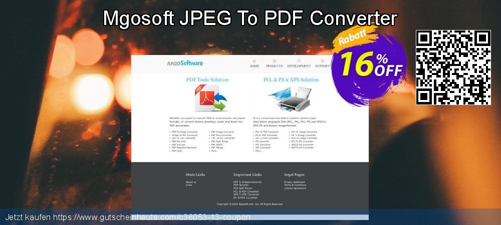 Mgosoft JPEG To PDF Converter aufregende Preisreduzierung Bildschirmfoto