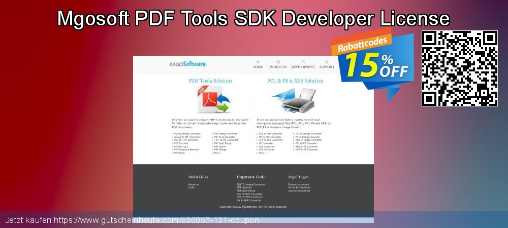 Mgosoft PDF Tools SDK Developer License beeindruckend Beförderung Bildschirmfoto