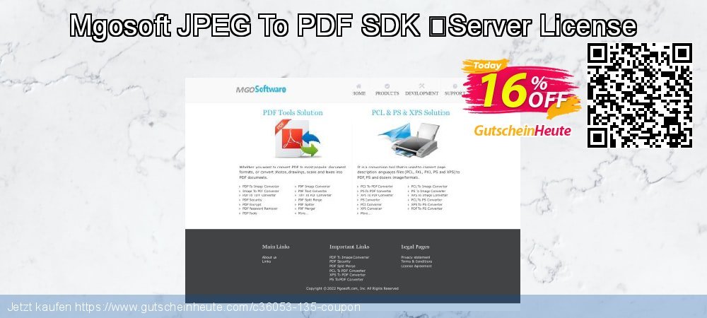 Mgosoft JPEG To PDF SDK 	Server License umwerfenden Preisnachlässe Bildschirmfoto