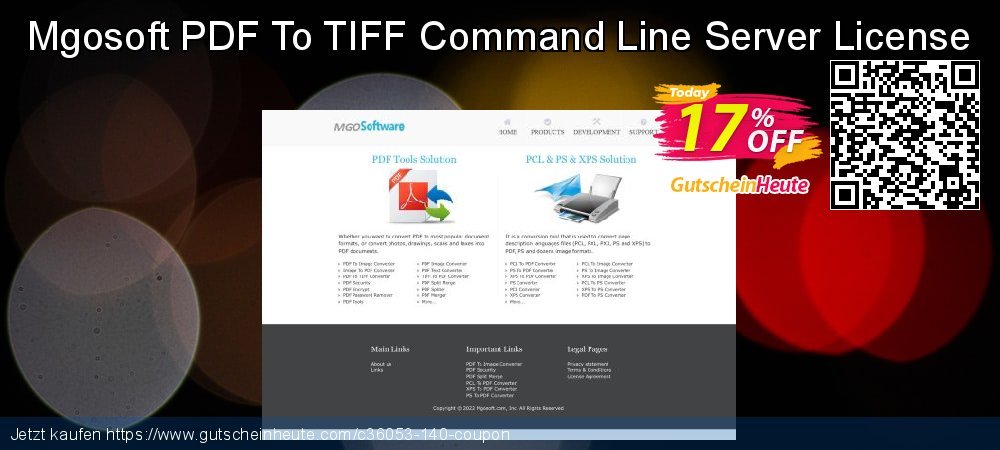 Mgosoft PDF To TIFF Command Line Server License klasse Ermäßigung Bildschirmfoto