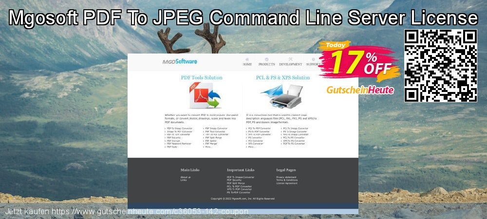 Mgosoft PDF To JPEG Command Line Server License uneingeschränkt Verkaufsförderung Bildschirmfoto