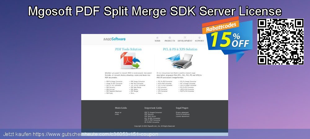 Mgosoft PDF Split Merge SDK Server License wunderbar Ermäßigungen Bildschirmfoto