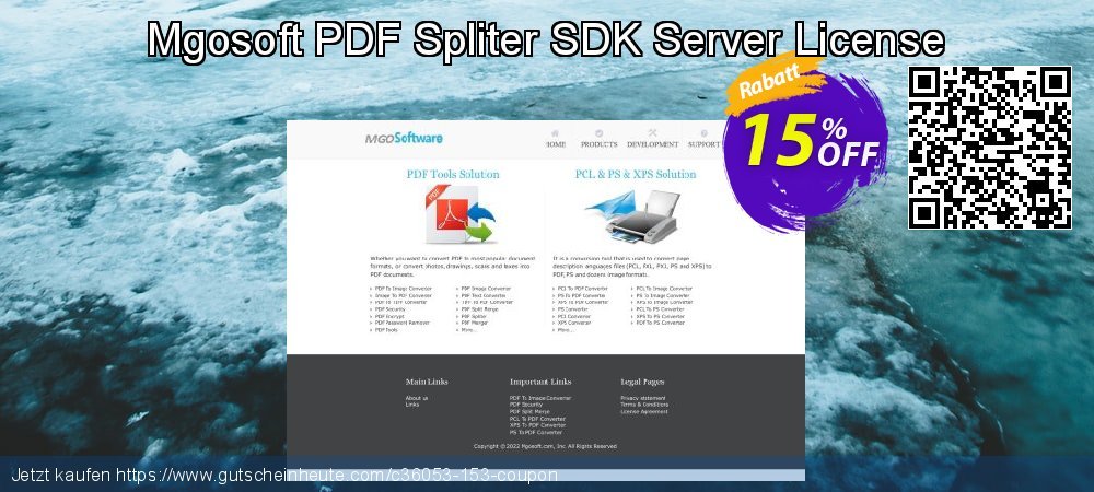 Mgosoft PDF Spliter SDK Server License super Angebote Bildschirmfoto