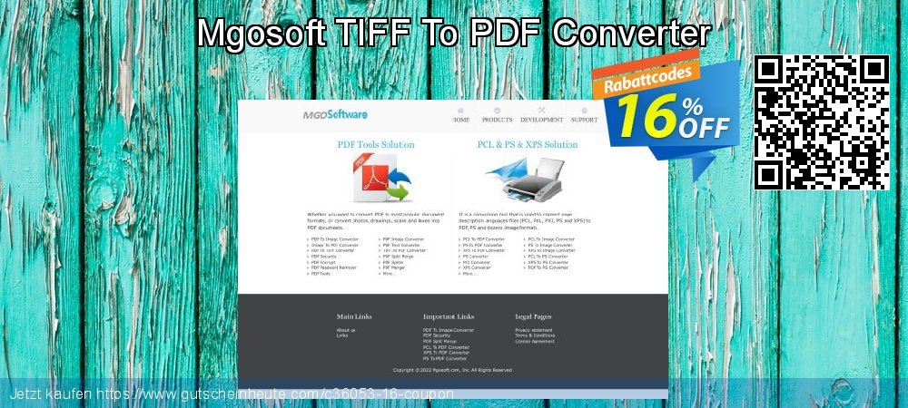 Mgosoft TIFF To PDF Converter klasse Beförderung Bildschirmfoto