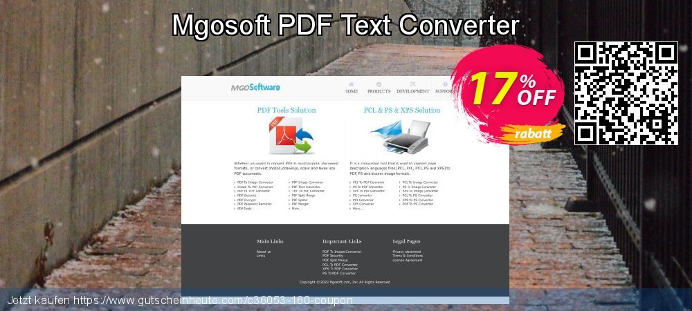 Mgosoft PDF Text Converter toll Ausverkauf Bildschirmfoto