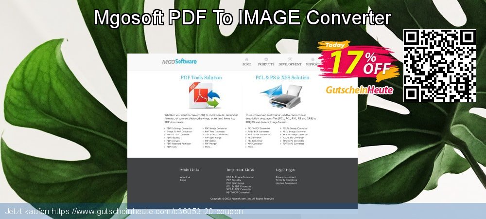 Mgosoft PDF To IMAGE Converter ausschließenden Preisnachlässe Bildschirmfoto