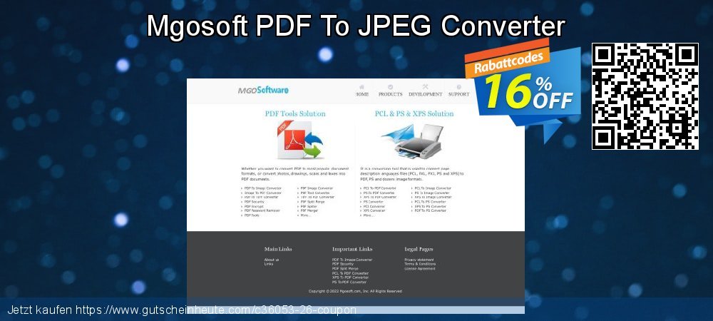 Mgosoft PDF To JPEG Converter großartig Disagio Bildschirmfoto