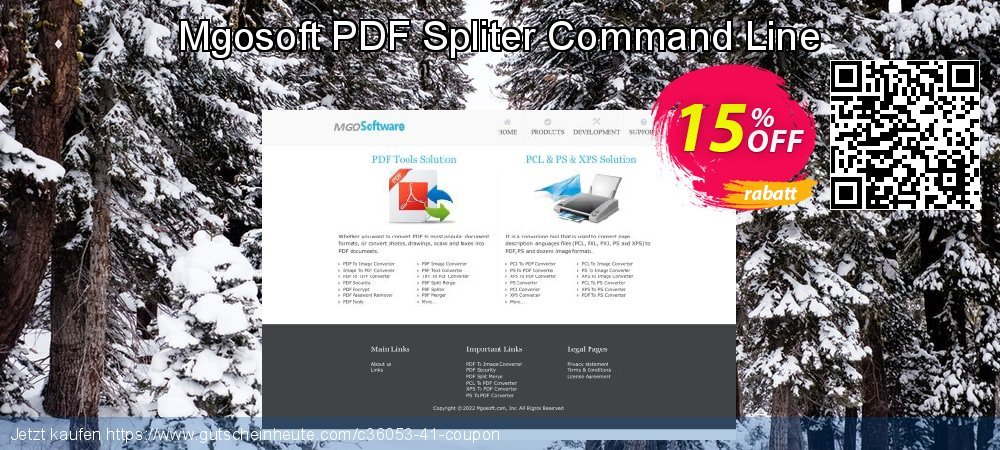 Mgosoft PDF Spliter Command Line umwerfende Diskont Bildschirmfoto