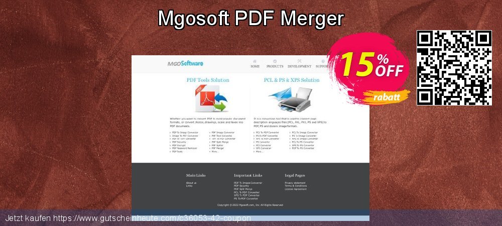 Mgosoft PDF Merger umwerfenden Ermäßigung Bildschirmfoto