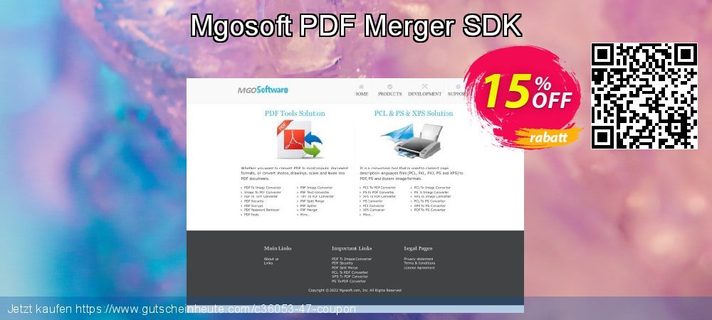 Mgosoft PDF Merger SDK klasse Preisreduzierung Bildschirmfoto