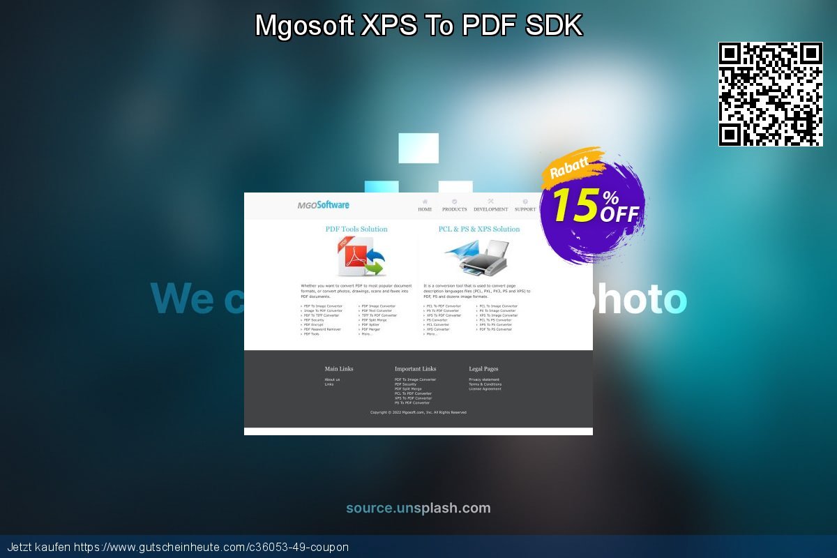 Mgosoft XPS To PDF SDK uneingeschränkt Förderung Bildschirmfoto