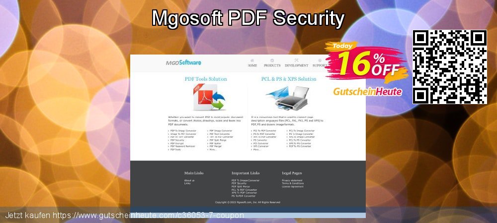 Mgosoft PDF Security beeindruckend Verkaufsförderung Bildschirmfoto