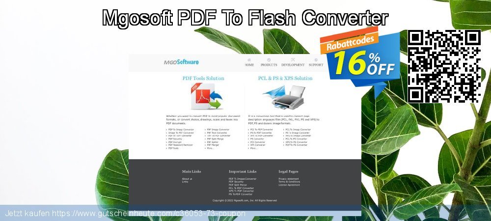 Mgosoft PDF To Flash Converter umwerfenden Promotionsangebot Bildschirmfoto