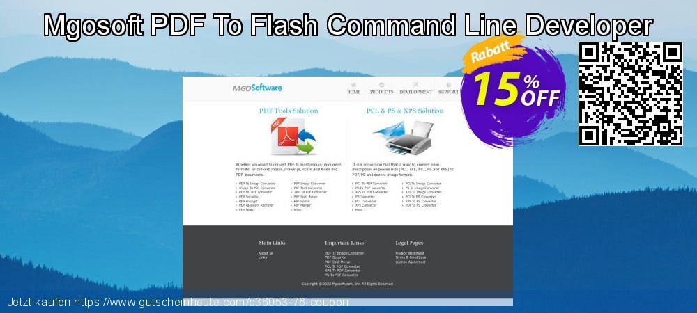 Mgosoft PDF To Flash Command Line Developer genial Ermäßigung Bildschirmfoto