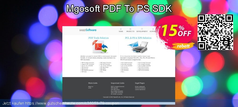 Mgosoft PDF To PS SDK exklusiv Ausverkauf Bildschirmfoto