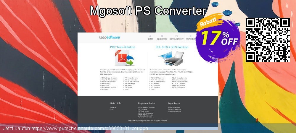 Mgosoft PS Converter ausschließlich Preisreduzierung Bildschirmfoto