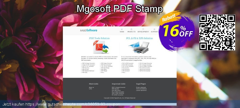 Mgosoft PDF Stamp verblüffend Ermäßigung Bildschirmfoto