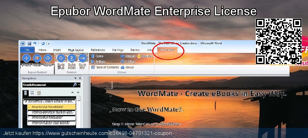 Epubor WordMate Enterprise License geniale Außendienst-Promotions Bildschirmfoto
