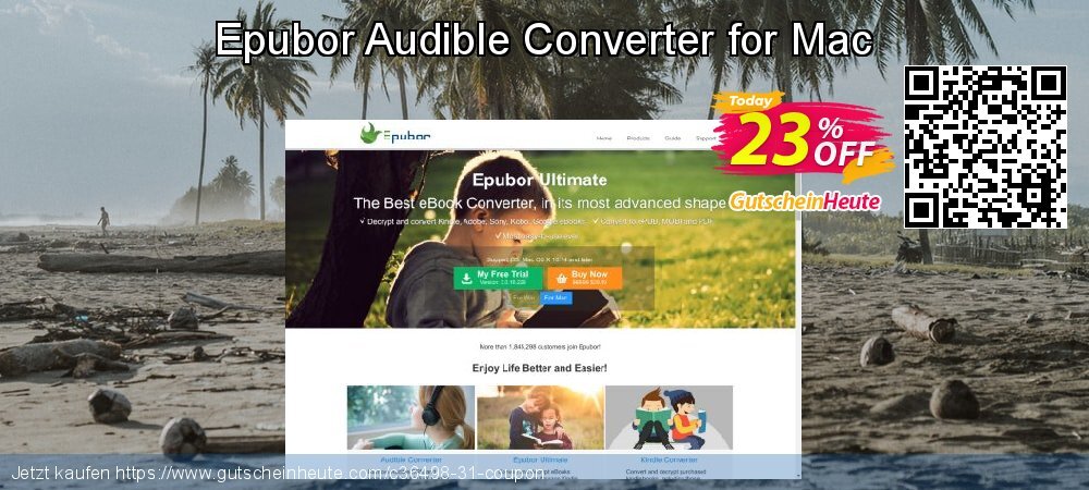 Epubor Audible Converter for Mac geniale Promotionsangebot Bildschirmfoto