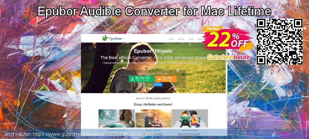 Epubor Audible Converter for Mac Lifetime genial Diskont Bildschirmfoto