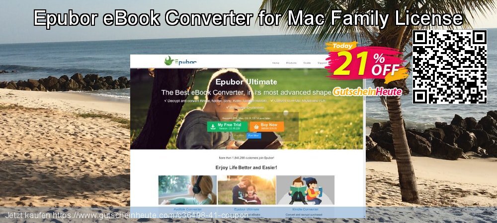 Epubor eBook Converter for Mac Family License Sonderangebote Förderung Bildschirmfoto