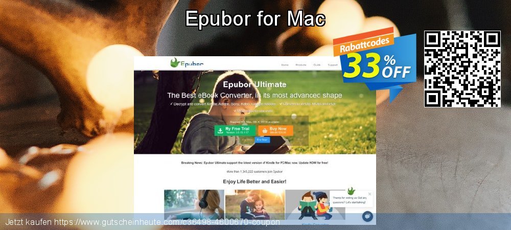 Epubor for Mac Sonderangebote Außendienst-Promotions Bildschirmfoto