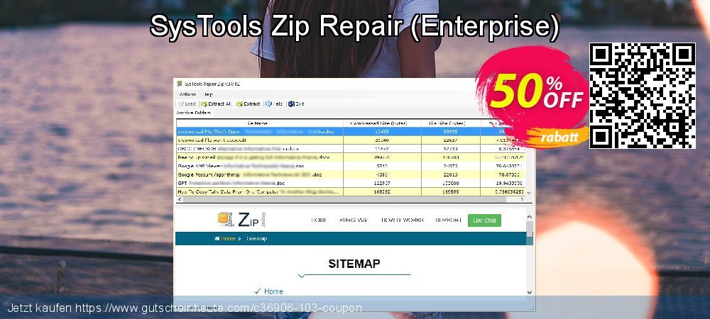 SysTools Zip Repair - Enterprise  geniale Ausverkauf Bildschirmfoto