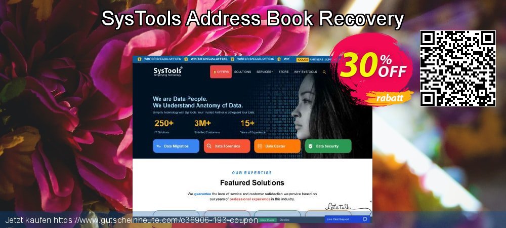 SysTools Address Book Recovery aufregenden Beförderung Bildschirmfoto