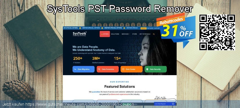 SysTools PST Password Remover spitze Disagio Bildschirmfoto