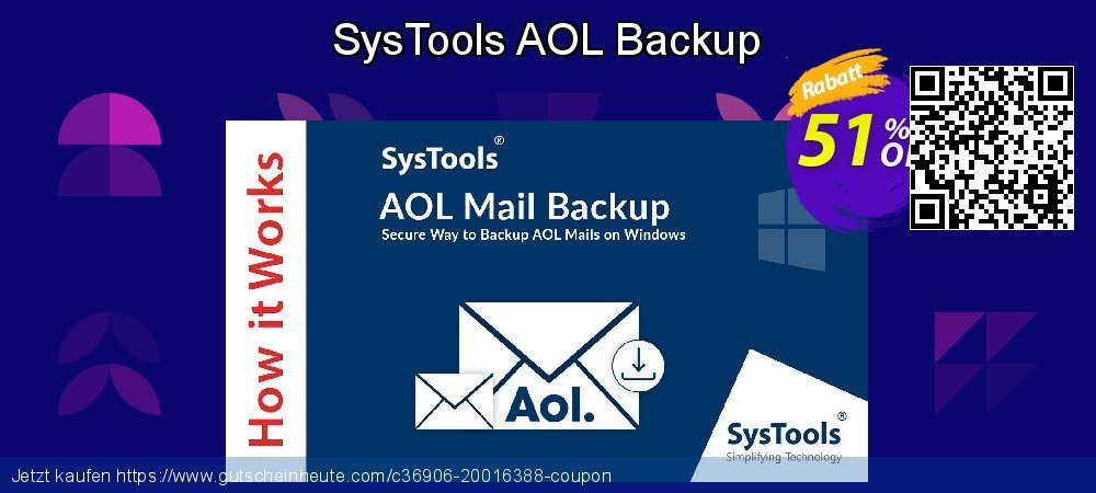 SysTools AOL Backup formidable Rabatt Bildschirmfoto
