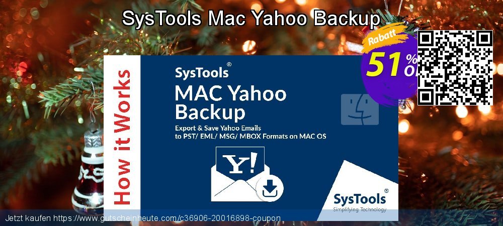SysTools Mac Yahoo Backup exklusiv Rabatt Bildschirmfoto