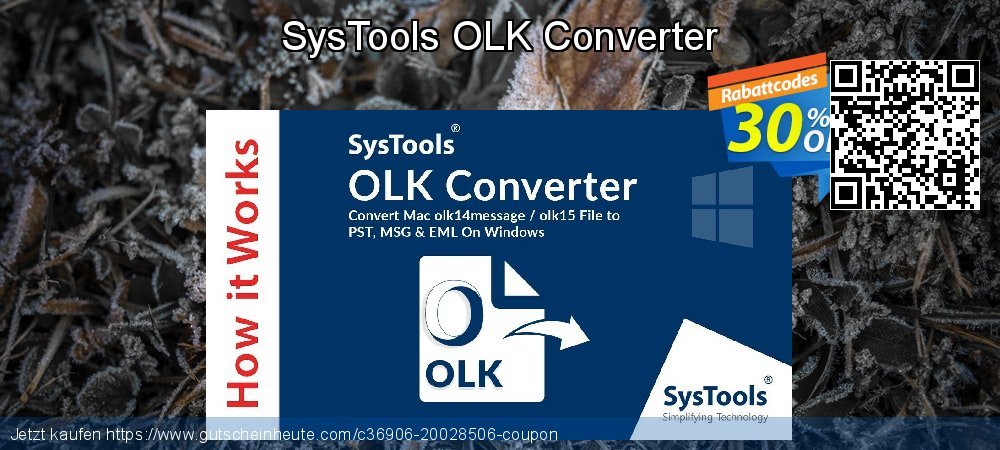 SysTools OLK Converter verblüffend Förderung Bildschirmfoto