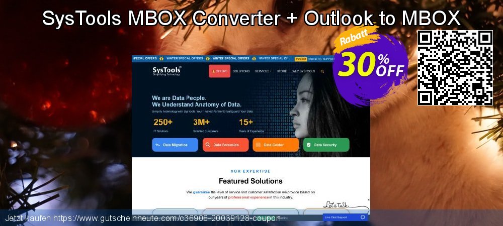 SysTools MBOX Converter + Outlook to MBOX ausschließenden Außendienst-Promotions Bildschirmfoto