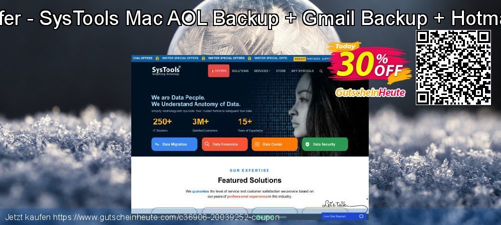 Bundle Offer - SysTools Mac AOL Backup + Gmail Backup + Hotmail Backup ausschließenden Sale Aktionen Bildschirmfoto
